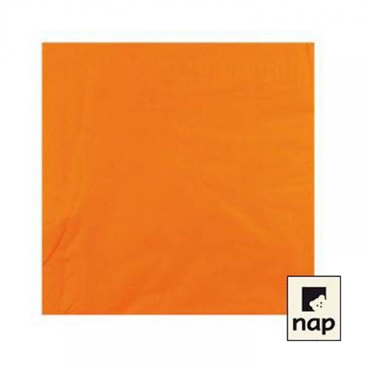 SERVIETTE OUATE 2 PLIS 20X20 MANDARINE /100