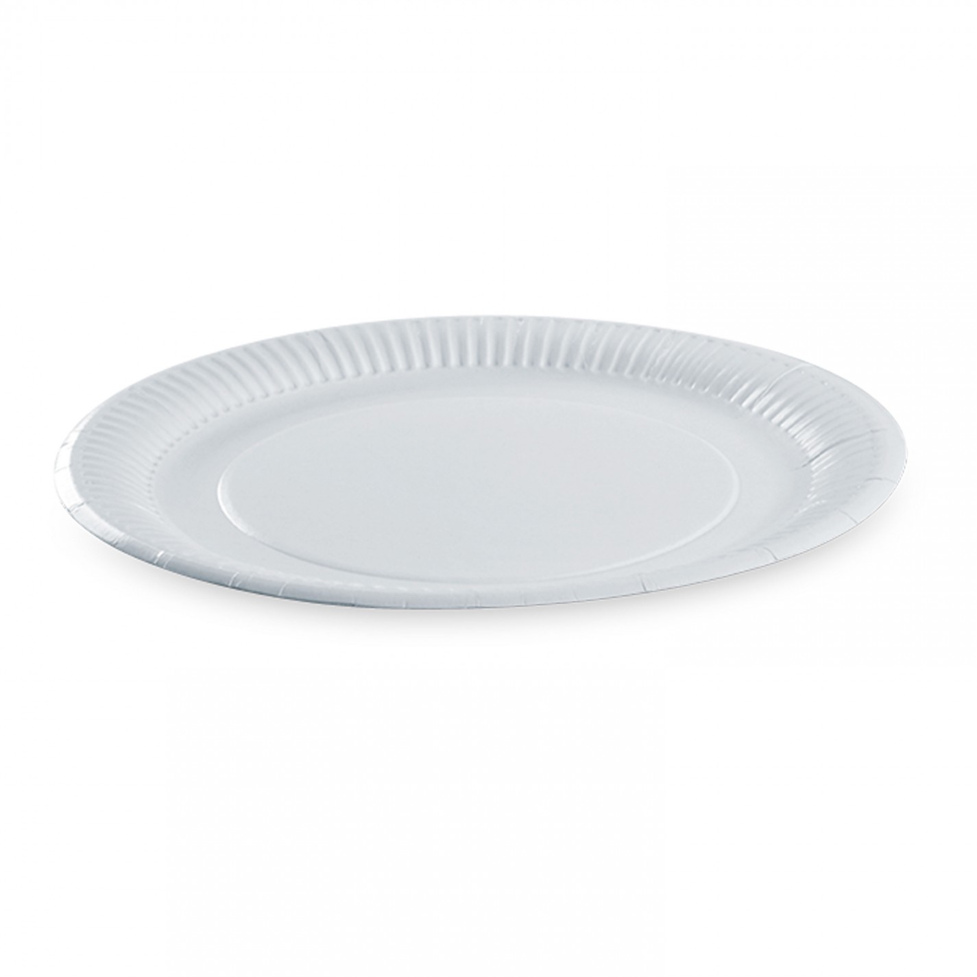 ASSIETTE CARTON BLANC D.23CM /100