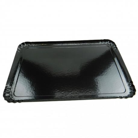 PLATEAU TRAITEUR 28X42CM INTERIEUR NOIR PLATEAU TRAITEUR 28X42CM INTERIEUR NOIR