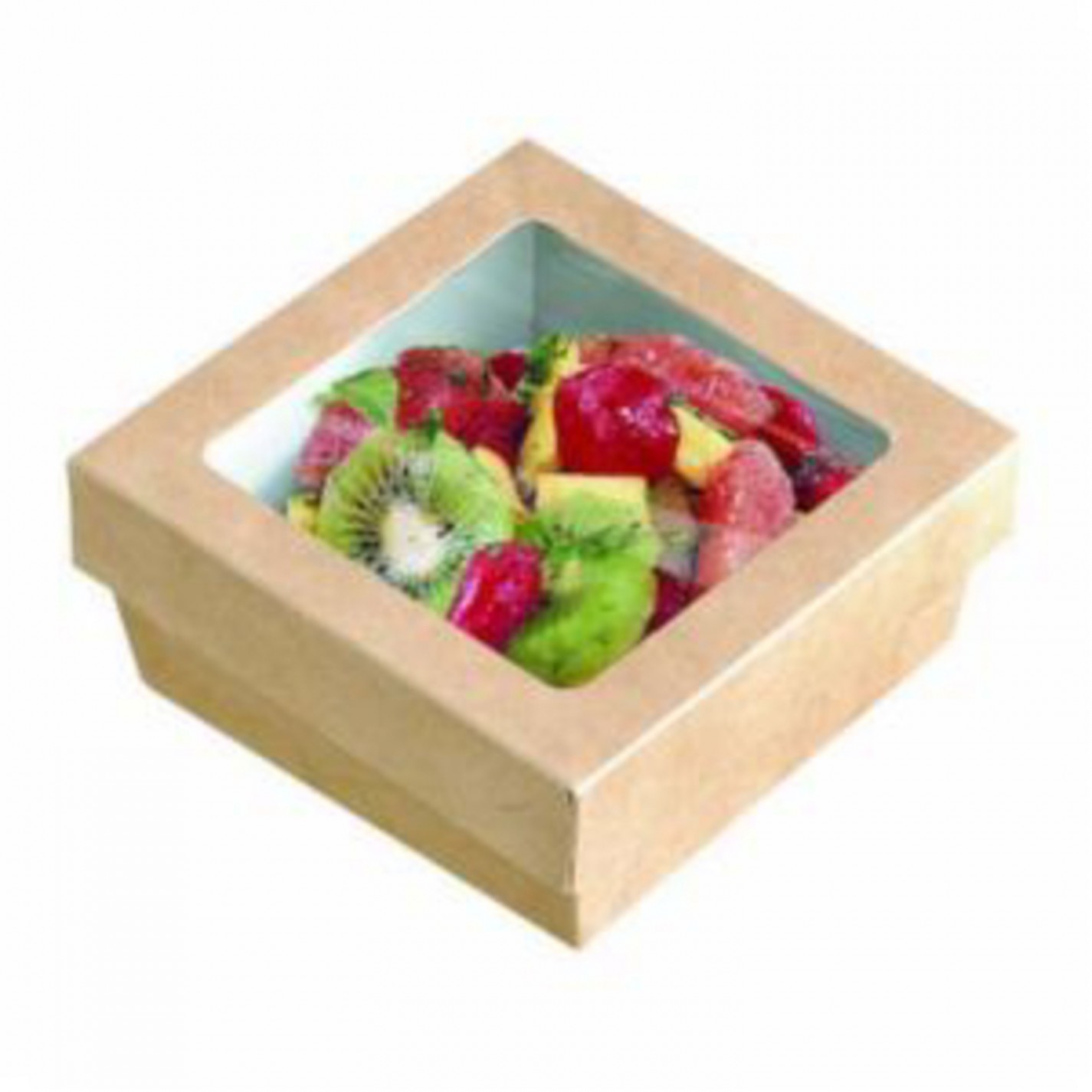 BOITE KRAY CARTON BRUN A FENETRE 70/85X40MM 200ML /250