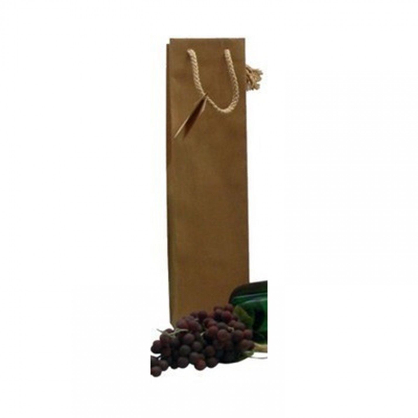 SAC 1 BOUTEILLE KRAFT BRUN 10+9X38MM POIGNEE CORDELETTE/25 SAC 1 BOUTEILLE KRAFT BRUN 10+9X38MM POIGNEE CORDELETTE/25
