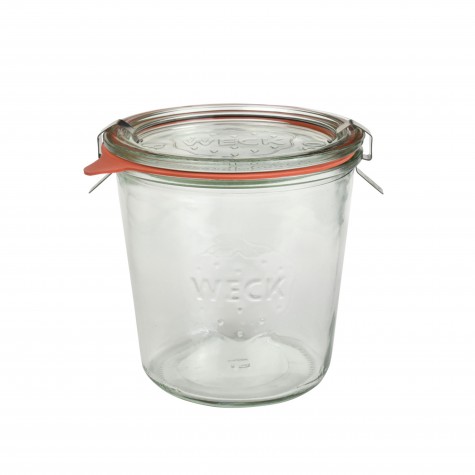 POT VERRE WECK+COUV+JOINT+CLIPS 580CC D.100 H.110MM /6