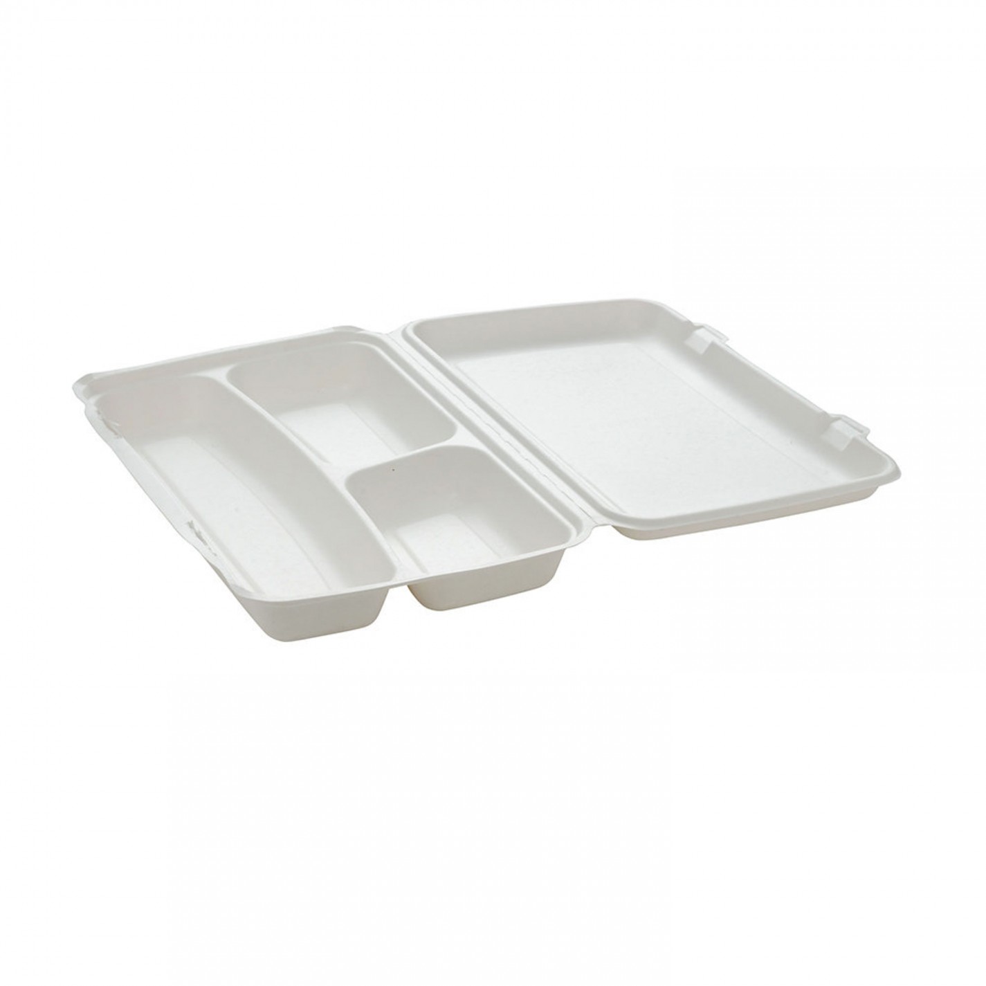 BOITE REPAS CANNE A SUCRE 3CASES 700/400/300ML 38X24 H6CM /50 BOITE REPAS CANNE A SUCRE 3CASES 700/400/300ML 38X24 H6CM /50