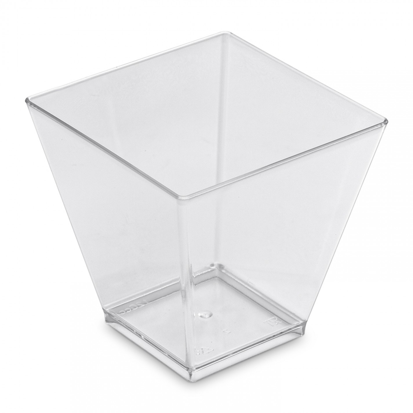 VERRINE CRISTAL PYRAMIDE PS 120CL 60X60 H.55MM /50 sur cde VERRINE CRISTAL PYRAMIDE PS 120CL 60X60 H.55MM /50 sur cde