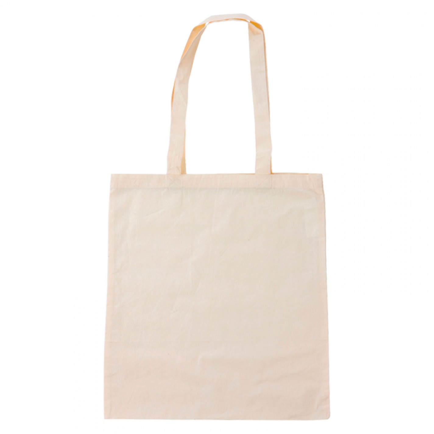 SAC COTON 140GRS ANSES LONGUES COTON BIO 380X420MM ANSES LONGUES ECRU