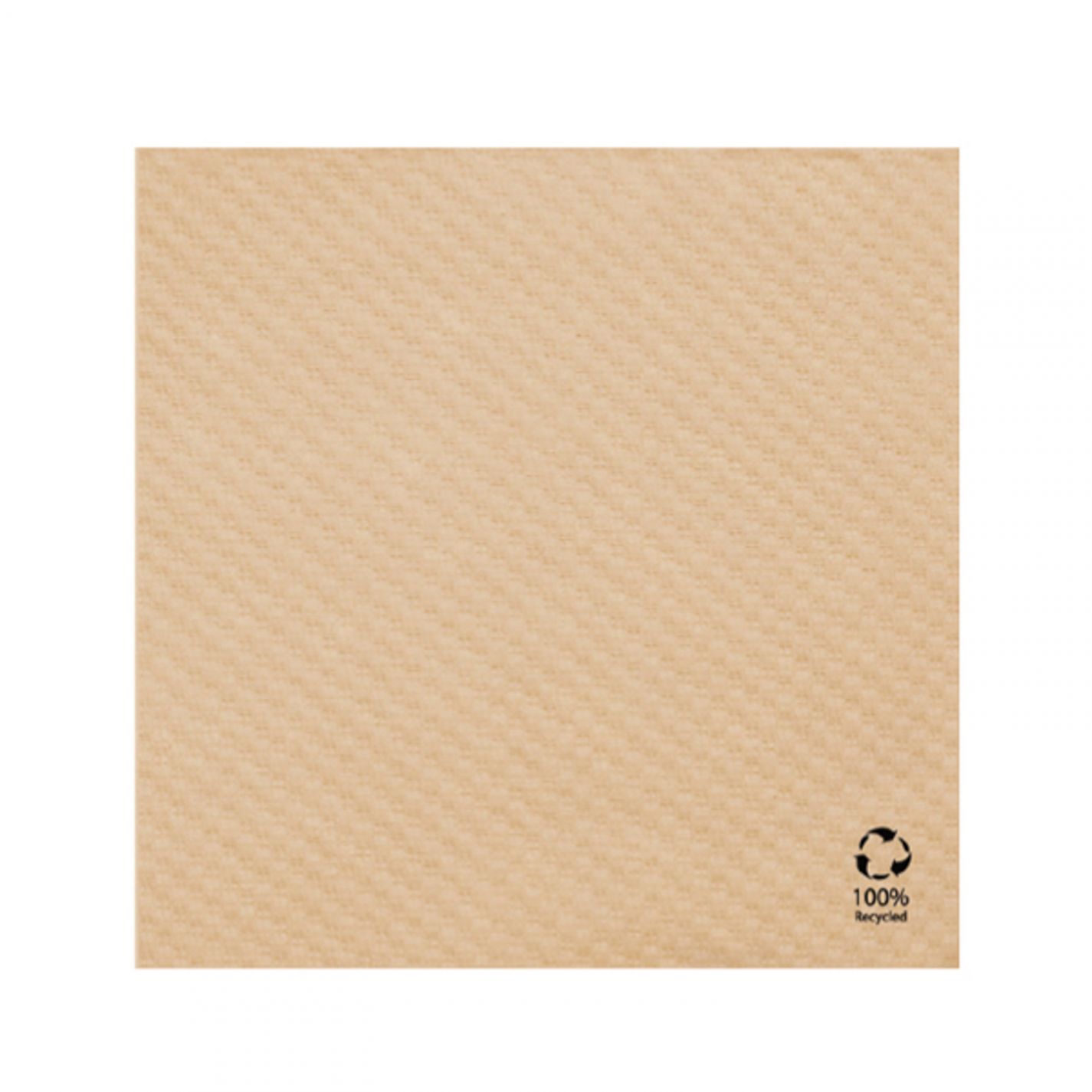 SERVIETTE DOUBLE POINT 2 PLIS 33X33 RECYCLEE BRUN /50 SERVIETTE DOUBLE POINT 2 PLIS 33X33 RECYCLEE BRUN /50