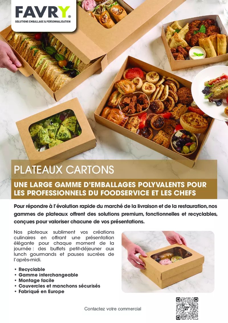FAVRY - PLATEAUX CARTON