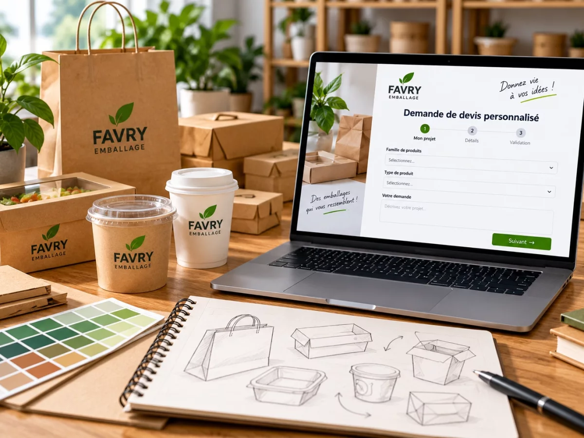 Supports d’emballage personnalisables avec impression Votre Logo