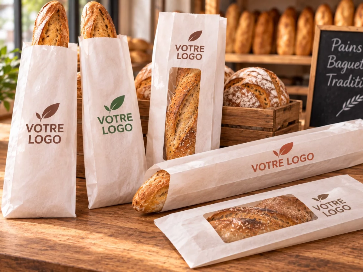 Sacs à pain personnalisés avec impression Votre Logo