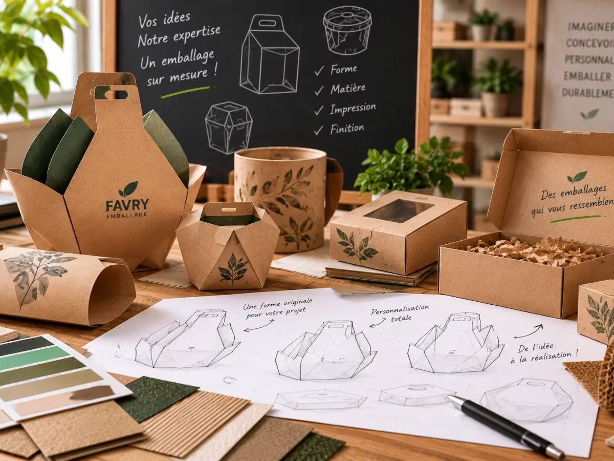 Produit d’emballage personnalisable avec impression Votre Logo