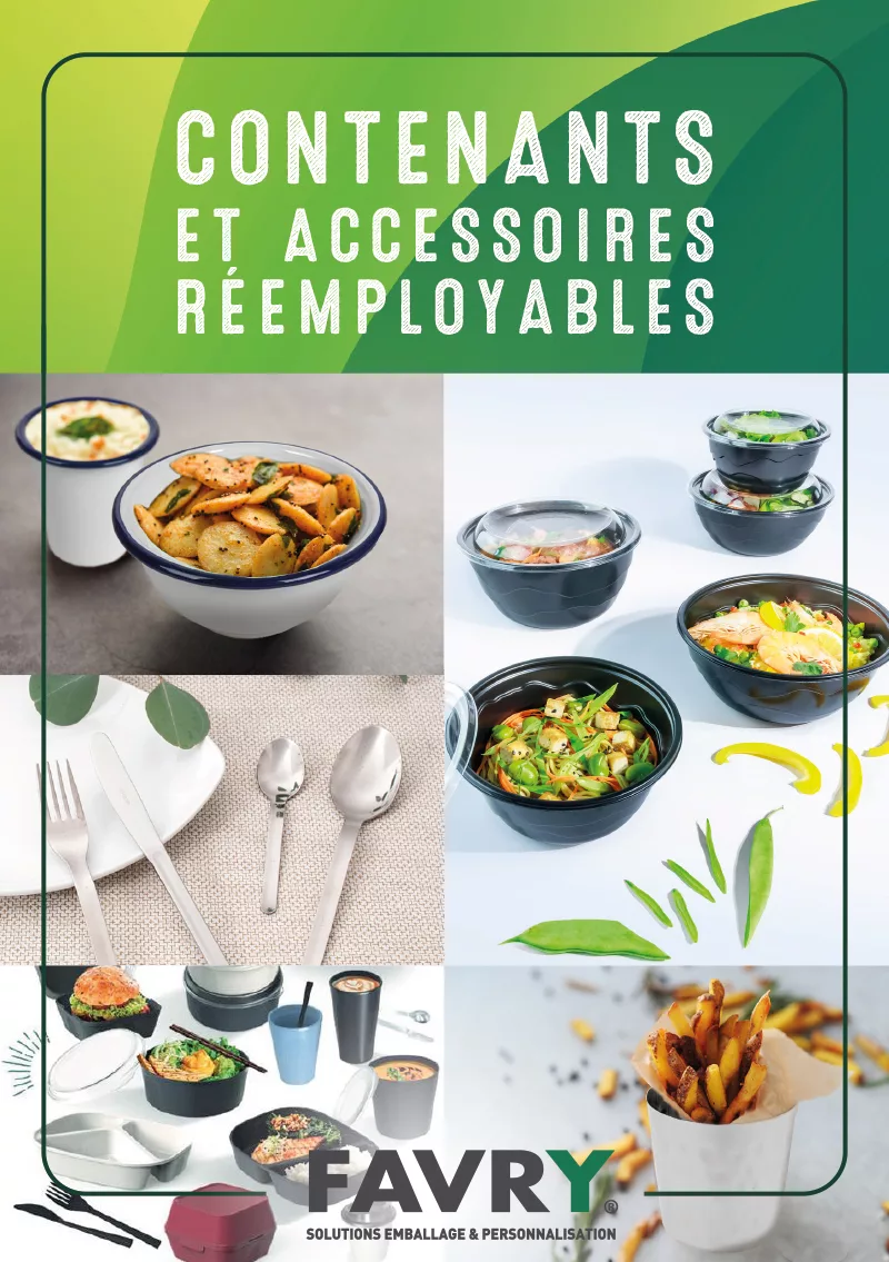 Contenants et accessoires réemployables