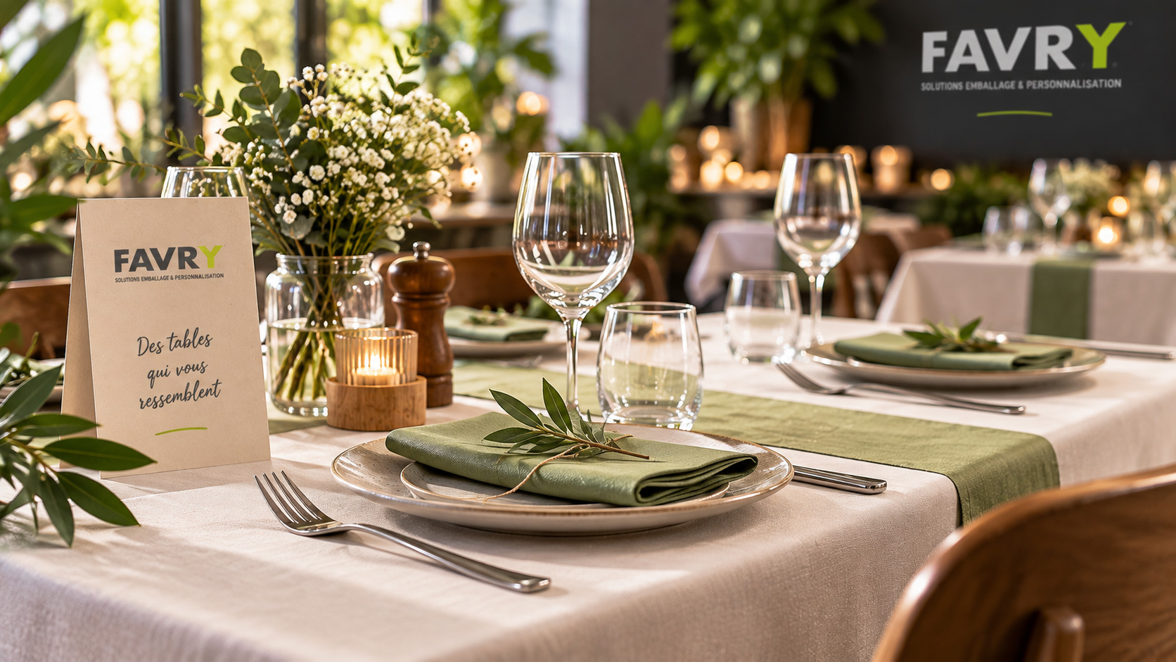 Nappage professionnel pour restaurants, traiteurs et événements